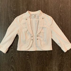White Crop Jacket